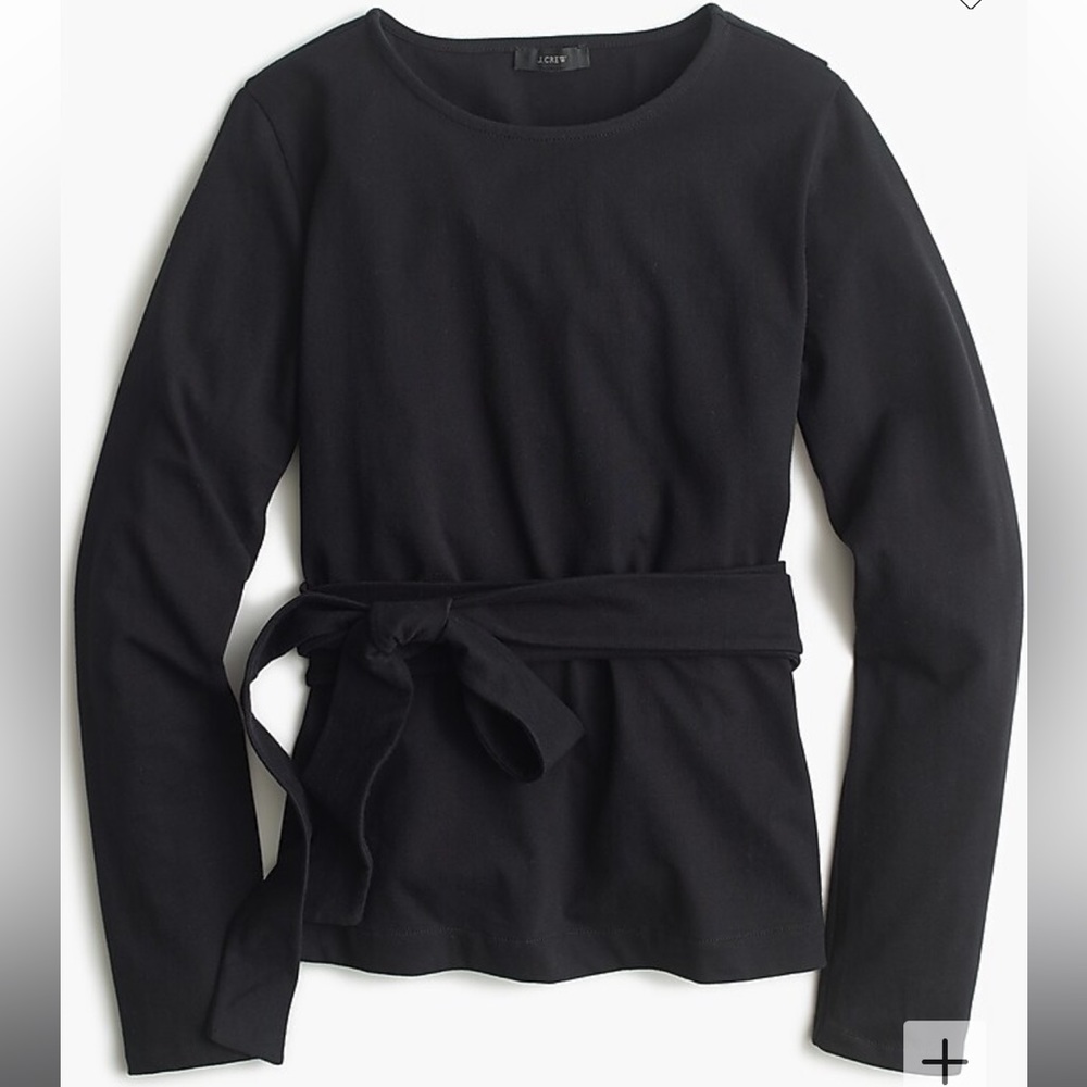 J Crew belted crossback top